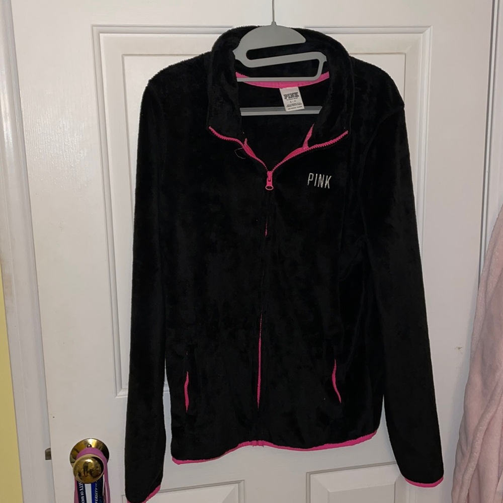 Full Zip Fuzzy Jacket